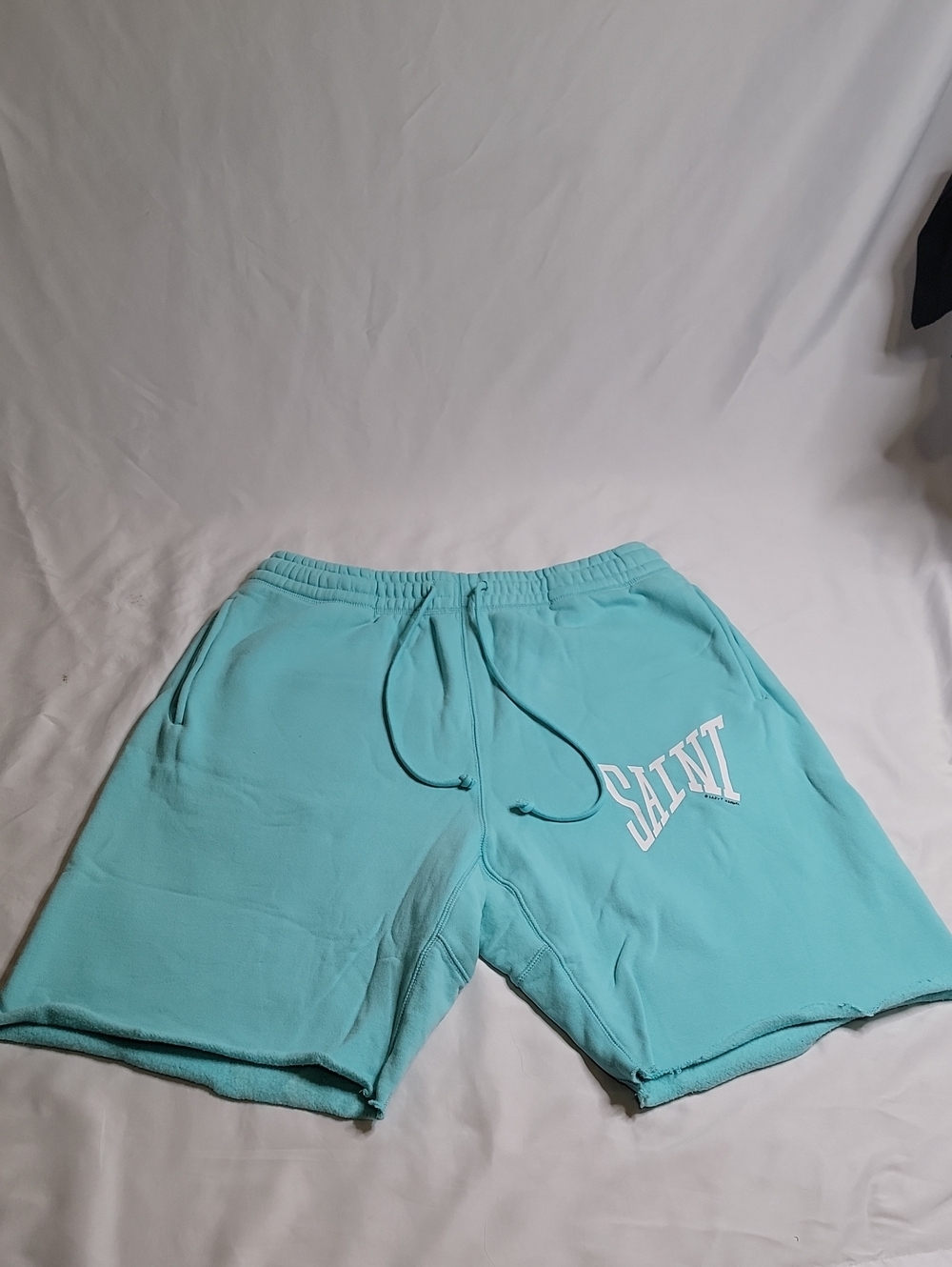 Saint Mxxxxxx Drawstring Blue Shorts Saint
